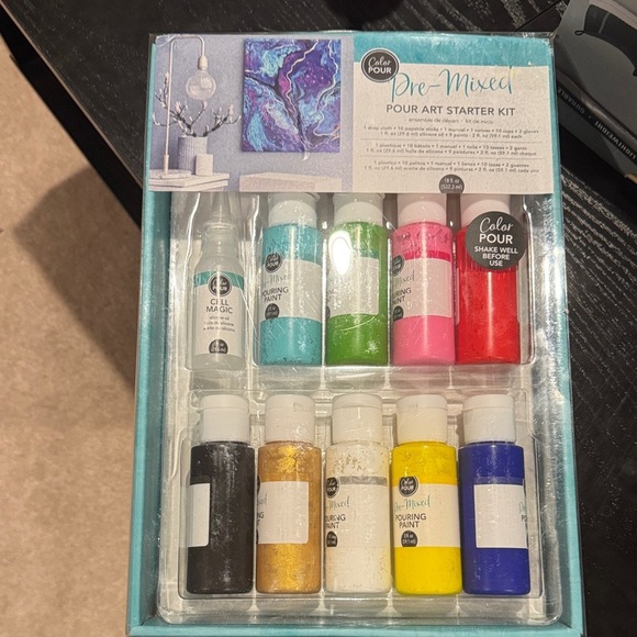 Pre-Mixed Pour Art Starter Kit - Multicolor - Picture 1 of 4